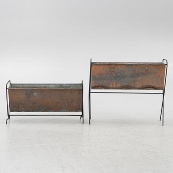 Flower boxes, 2 pcs, second half of the 20th century.