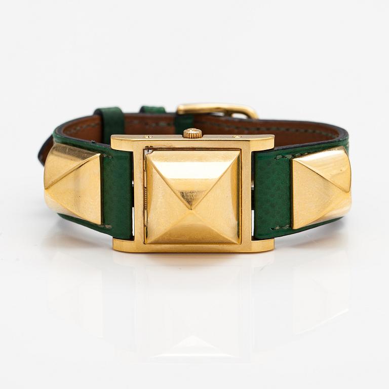 Hermès, Medor, armbandsur, 23 x 23 mm.