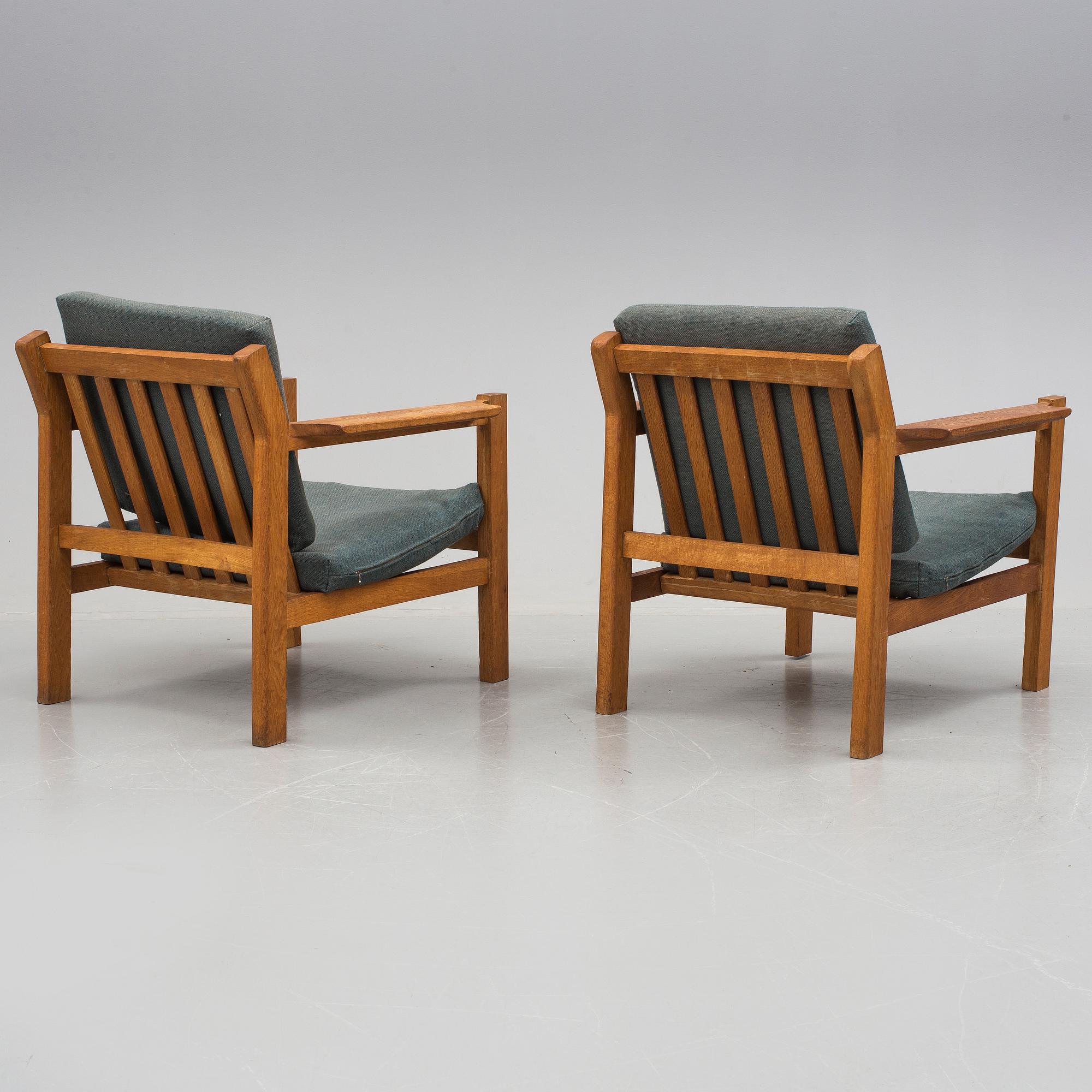 FÅTÖLJER, ett par, Danmark, 1960-tal.