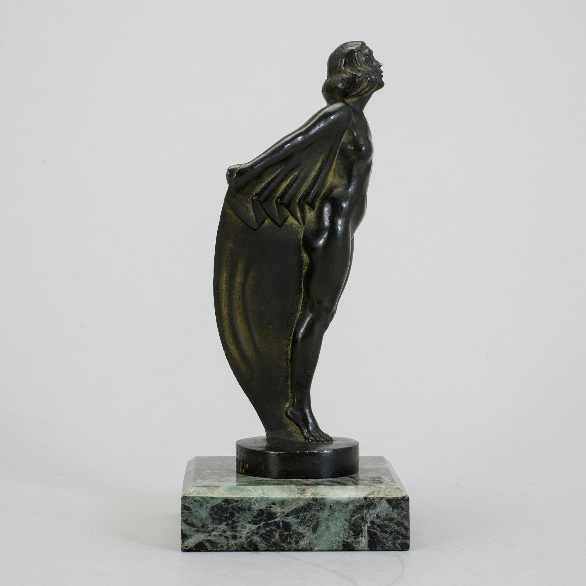 MAX LE VERRIER, skulptur, brons, märkt Le Verrier.