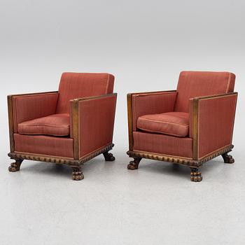 Armchairs, a pair, Swedish Grace, 1920s/30s.