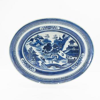 Serving dishes 2 pcs China around 1800 porcelain.