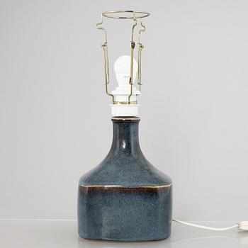 Stig Lindberg, a stoneware table lamp, Gustavsberg Studio 1979.