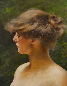 August Hagborg, Kvinna och fjäril.