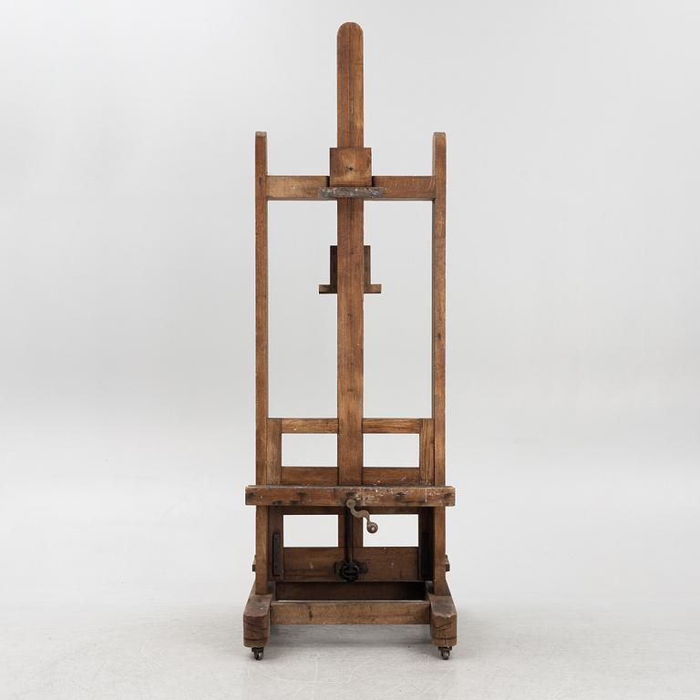 Studio easel, circa 1900.