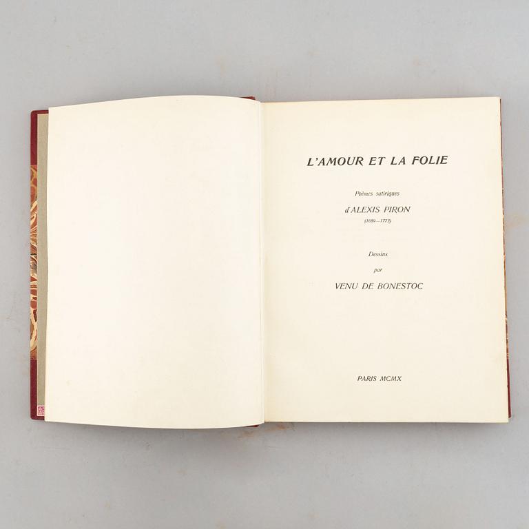 Alexis Piron och Franz von Bayros (ill.), "L'Amour et la folie" Poèmes satiriques d'Alexis Piron (1689-1773), Paris 1910.