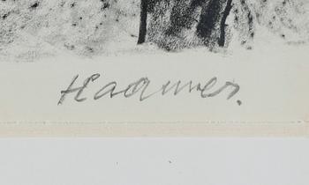 ERIK HAAMER, litografi, signerad 5/200.