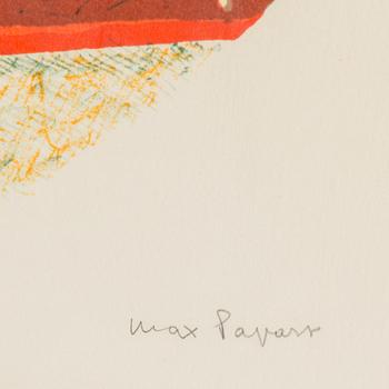 MAX PAPART, a colour lithograph, signed and numbered 4/100.