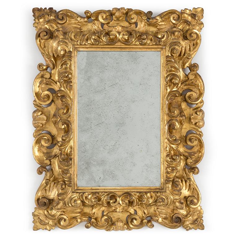 A Baroque style mirror from around year 1900.