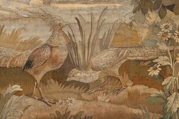 A french 'Verdur' tapestry, c. 200 x 289 cm, France, second half of the 19th century.