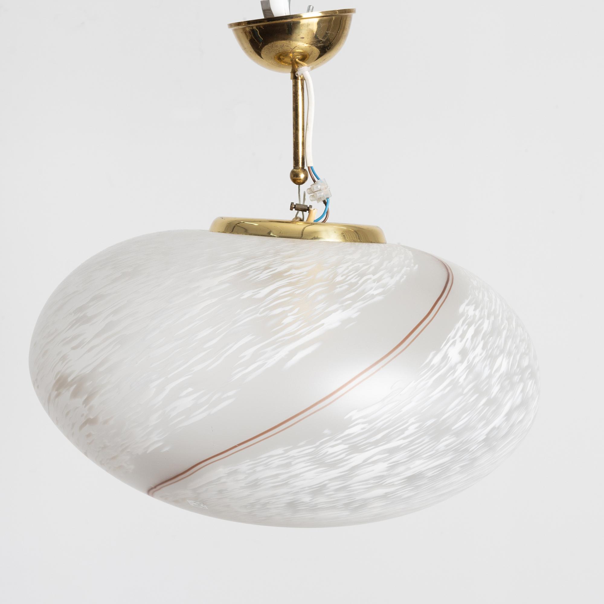 Taklampa, Murano, Italien, 1900-talets slut.