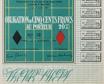 Marcel Duchamp, offsetlitografi i färg, 1924 (tryckt 1938).