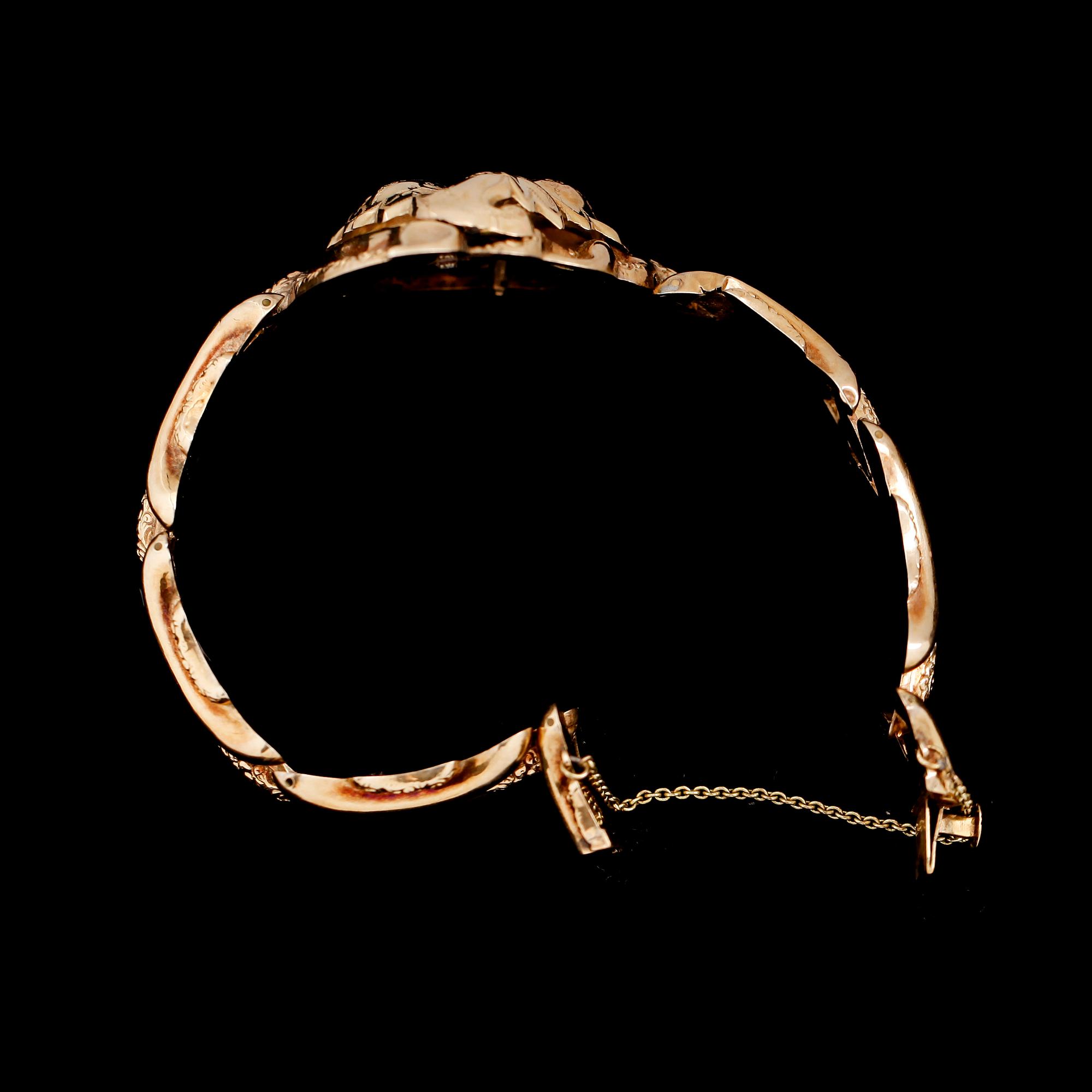 ARMBAND, 14 k guld. Vikt 18 g.