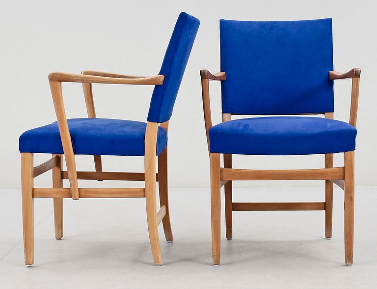 KARMSTOLAR, ett par, "Carolus Mindre", Carl Malmsten, 1900-talets mitt.