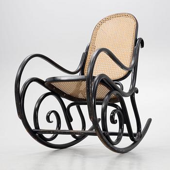 A rocking chair, possibly Thonet, early 20th century.