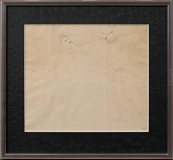 OTTE SKÖLD, teckning, signerad.