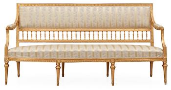 663. A Gustavian late 18th century sofa.