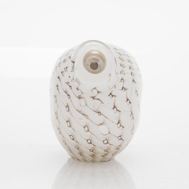 Oiva Toikka, lasilintu, "Raakel" ja muna "Raakelin tähden", signeerattu O. Toikka Nuutajärvi 2009.