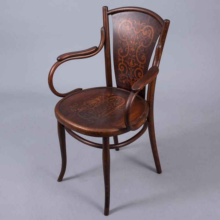 KARMSTOL, Thonet, Wien, Österrike, sekelskiftet 1800/1900.