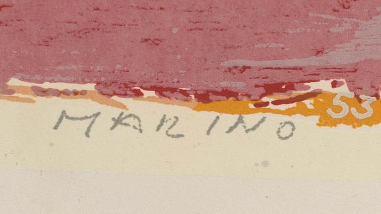 MARINO MARINI, litograph in color, signed in print, 1960.