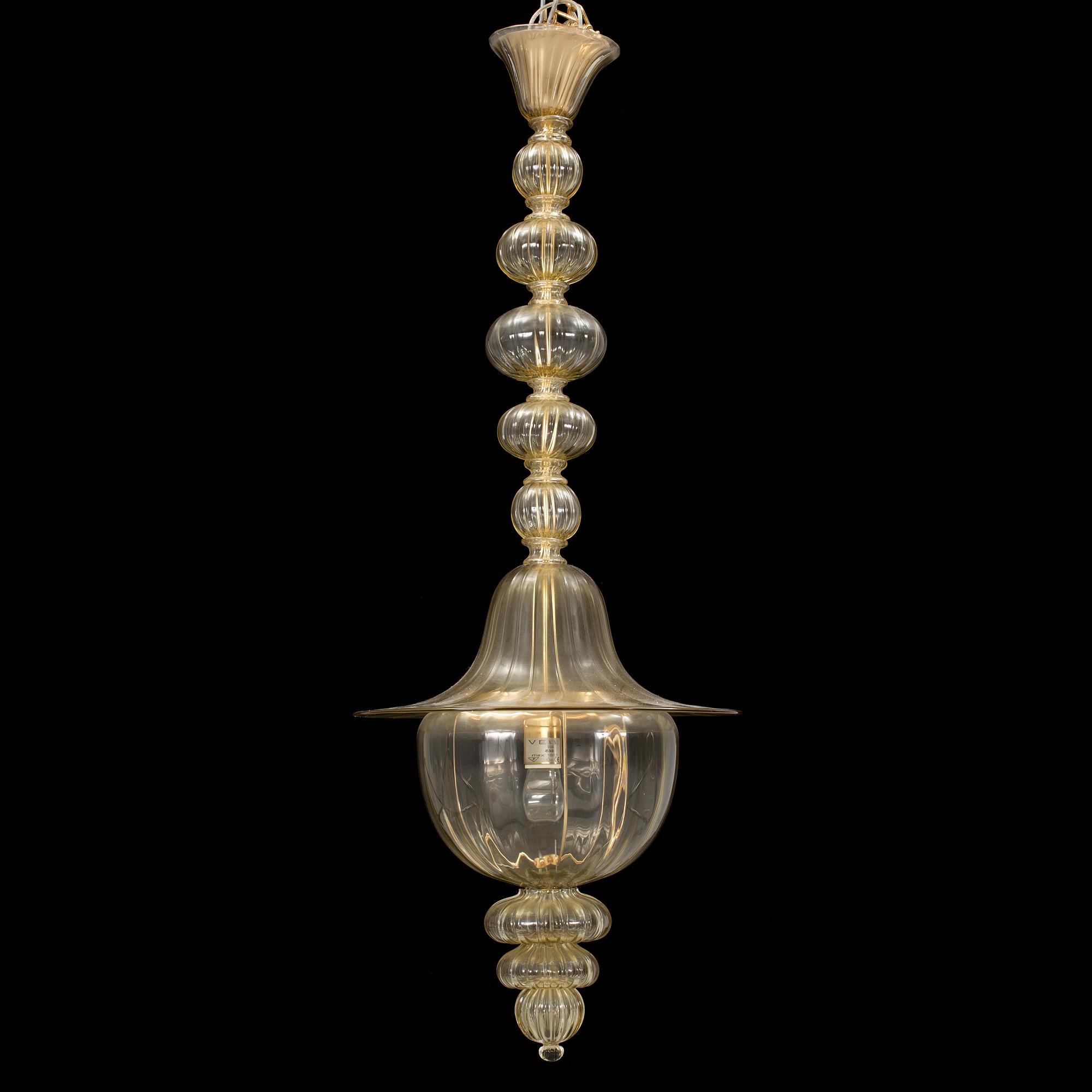NAPOLEONE MARTINUZZI, a "Doge" ceiling light by Venini Italy, designed 1925-1930.