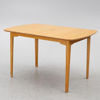 A dining table with six chairs, Sweden, 1940's.