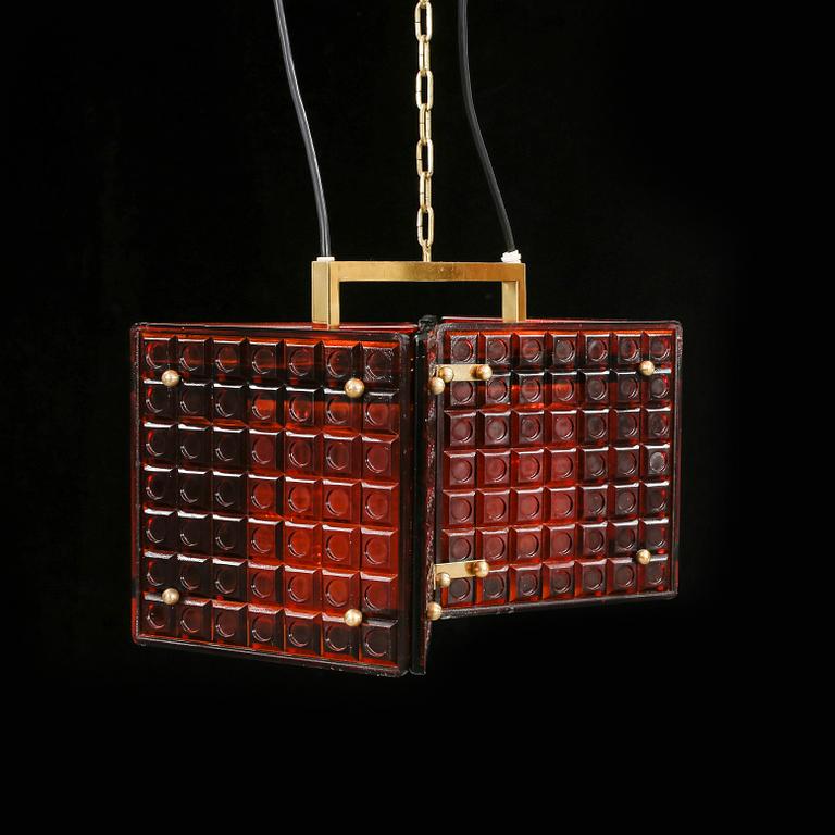 TAKLAMPA, Mac Hegerup för Kronobergs Belysning, 1900-talets tredje kvartal. Total höjd ca 105 cm.