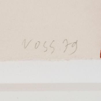 JAN VOSS, a watercolor, signed Voss and dated -79.