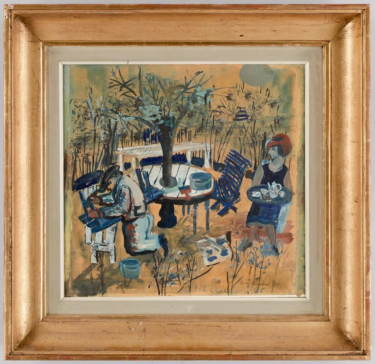 SVEN X:ET ERIXSON, blandteknik på papper, sign o dat -25.