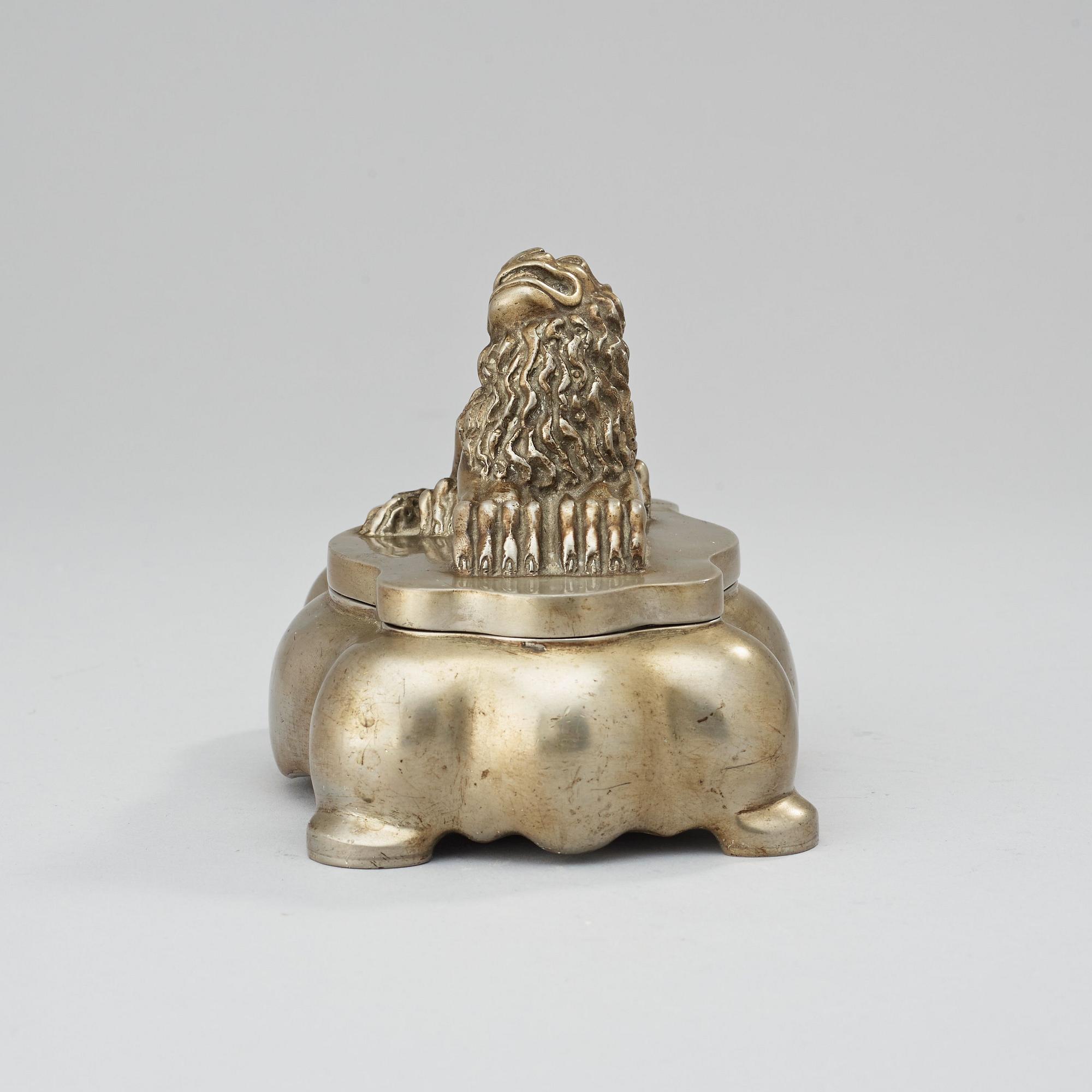 ANNA PETRUS, bläckställ, Herman Bergman Konstgjuteri,  Stockholm 1938.