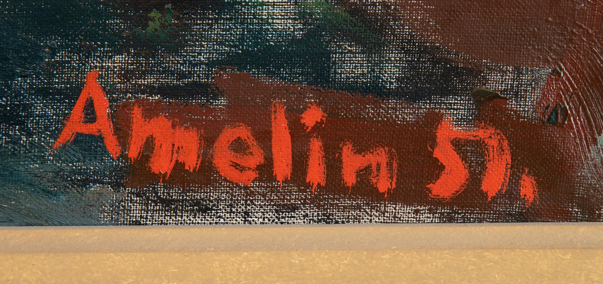ALBIN AMELIN, olja på duk, signerad Amelin och daterad 51.