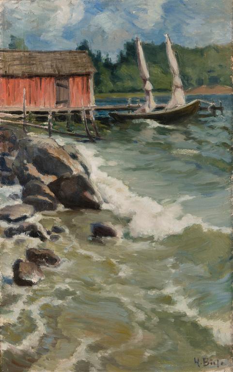 HELMI BIESE, STRANDLANDSKAP.