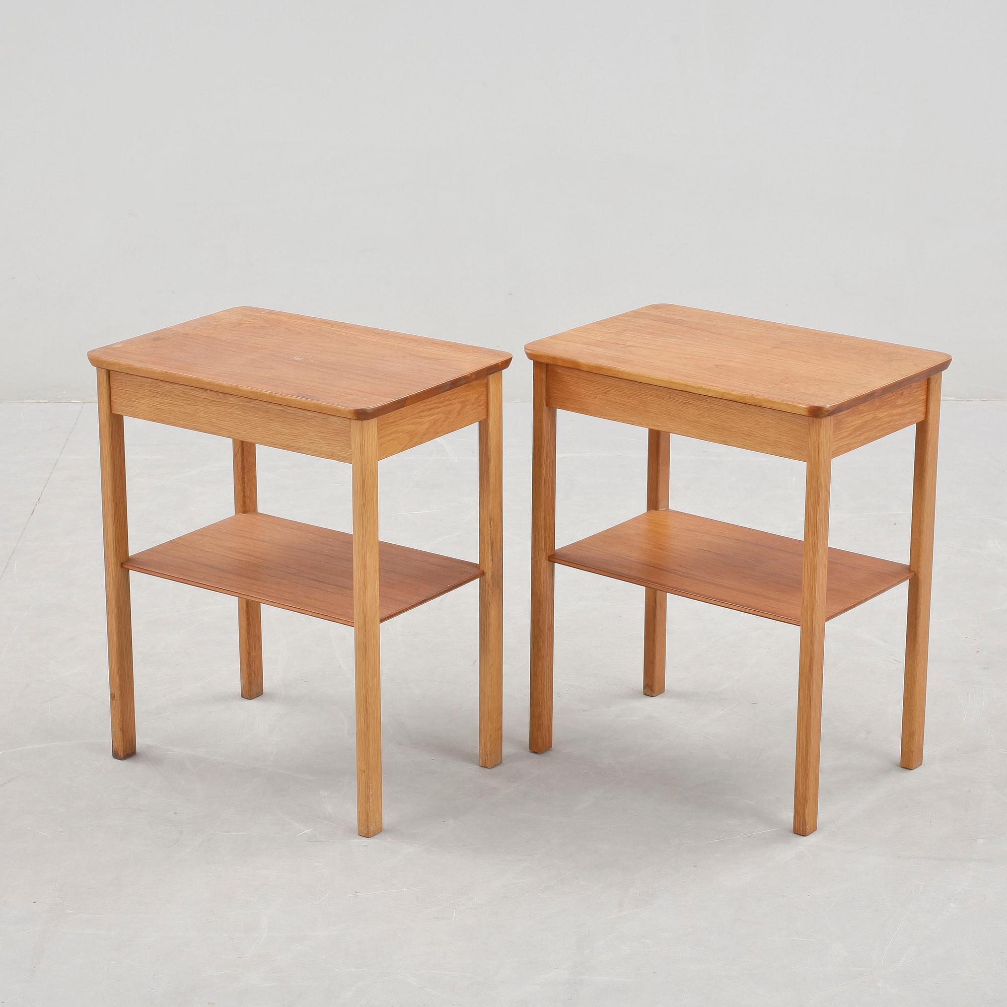 SÄNGBORD, ett par, 1950/60-tal.