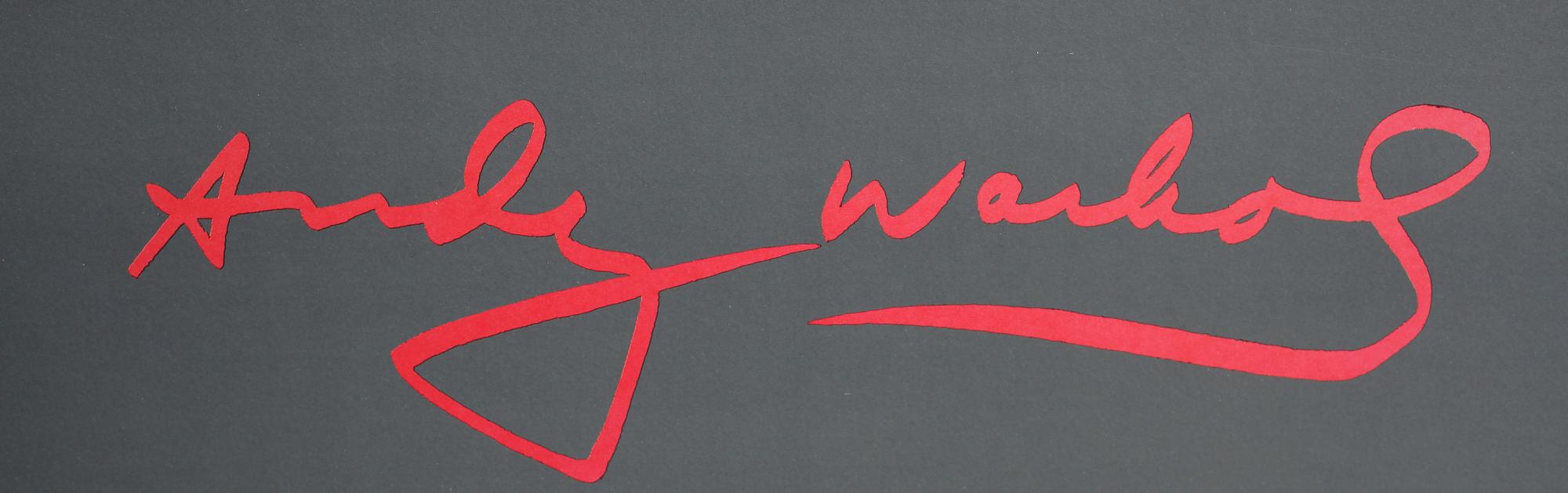 ANDY WARHOL, utställningsaffisch, Galleri Kammer, Hamburg, Tyskland, 1982.