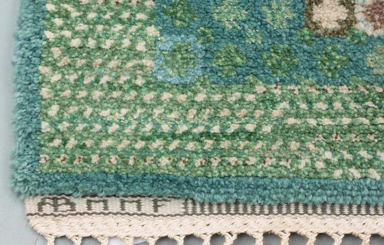 MATTA. "Bankrabatten grön". Flossa. 301 x 207 cm. Signerad AB MMF BN.