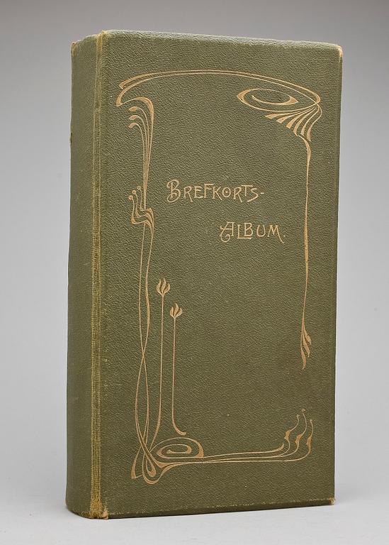 VYKORTSALBUM, mestadels bilder från omkring 1900.