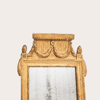 Mirror, by Per Westin (sculptor and mirror maker in Stockholm from 1776), Gustavian.