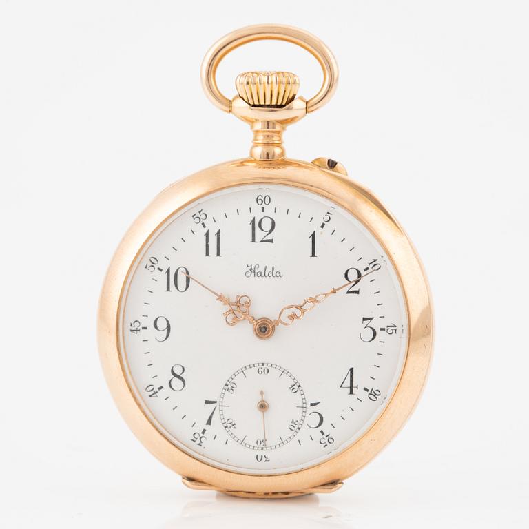 Halda, pocket watch, 39.5 mm.