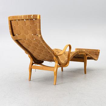 Bruno Mathsson, a 'Pernilla 3' lounge chair, Karl Andersson, 1960s.