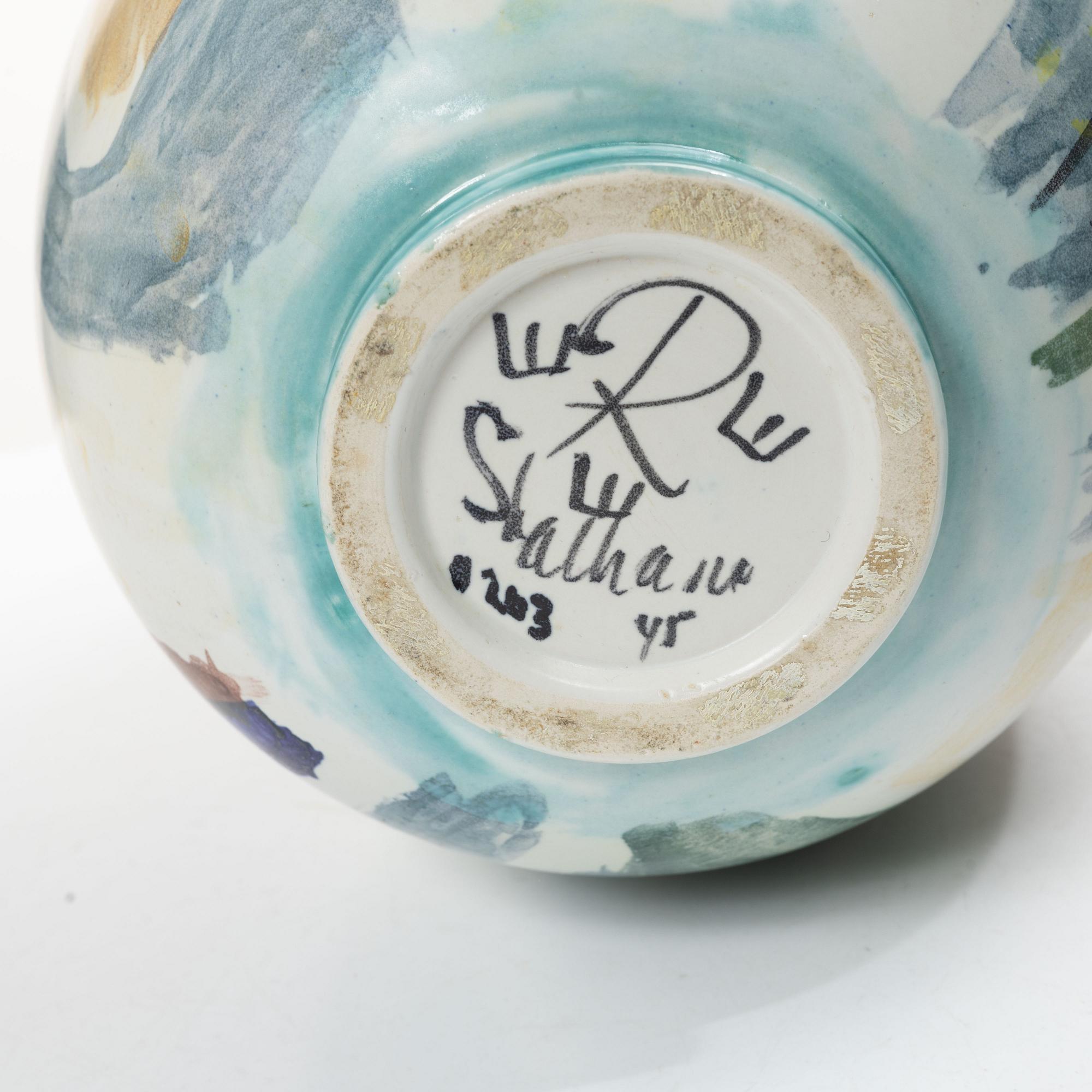 Carl-Harry Stålhane, a stoneware vase, Rörstrand 1945.