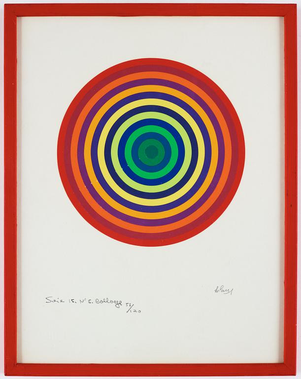 JULIO LE PARC, färgserigrafi,  signerad Le Parc och numrerad 57/120 med blyerts.