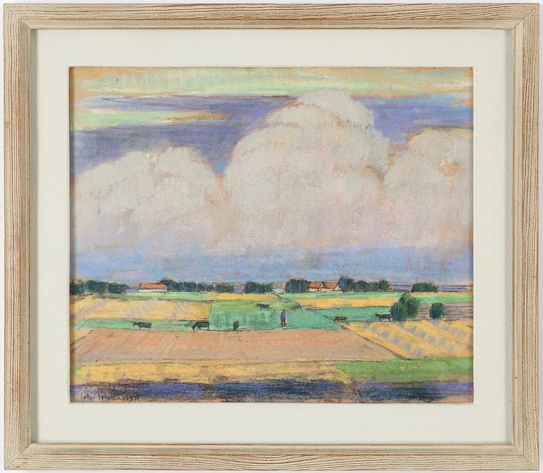 JOHAN JOHANSSON, pastel on paper, signed.