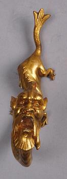 HÄNGARE, ett par, brons, 1800/1900-tal.