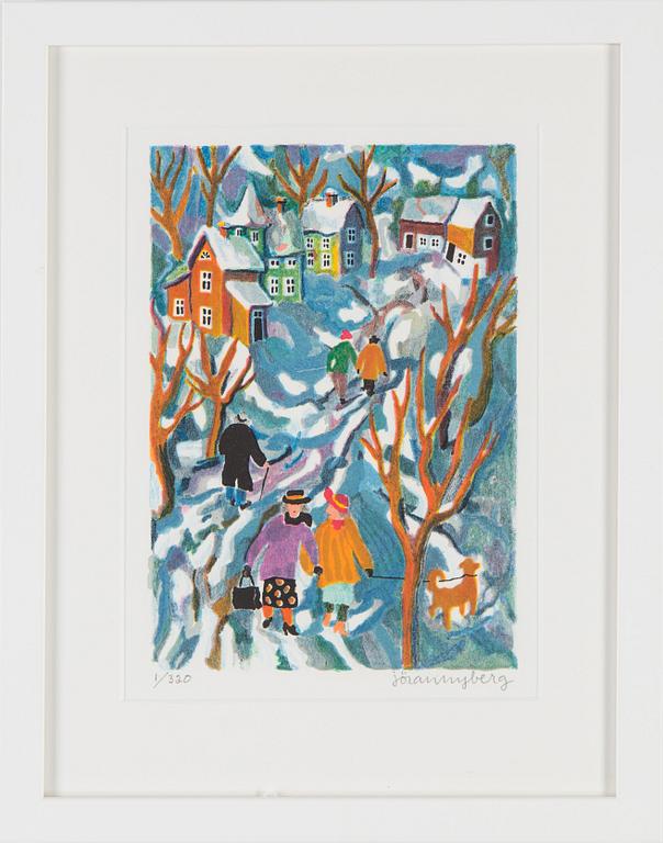 JÖRAN NYBERG, two lithographs in colours, signed and numbered 1/320 and 184/320.