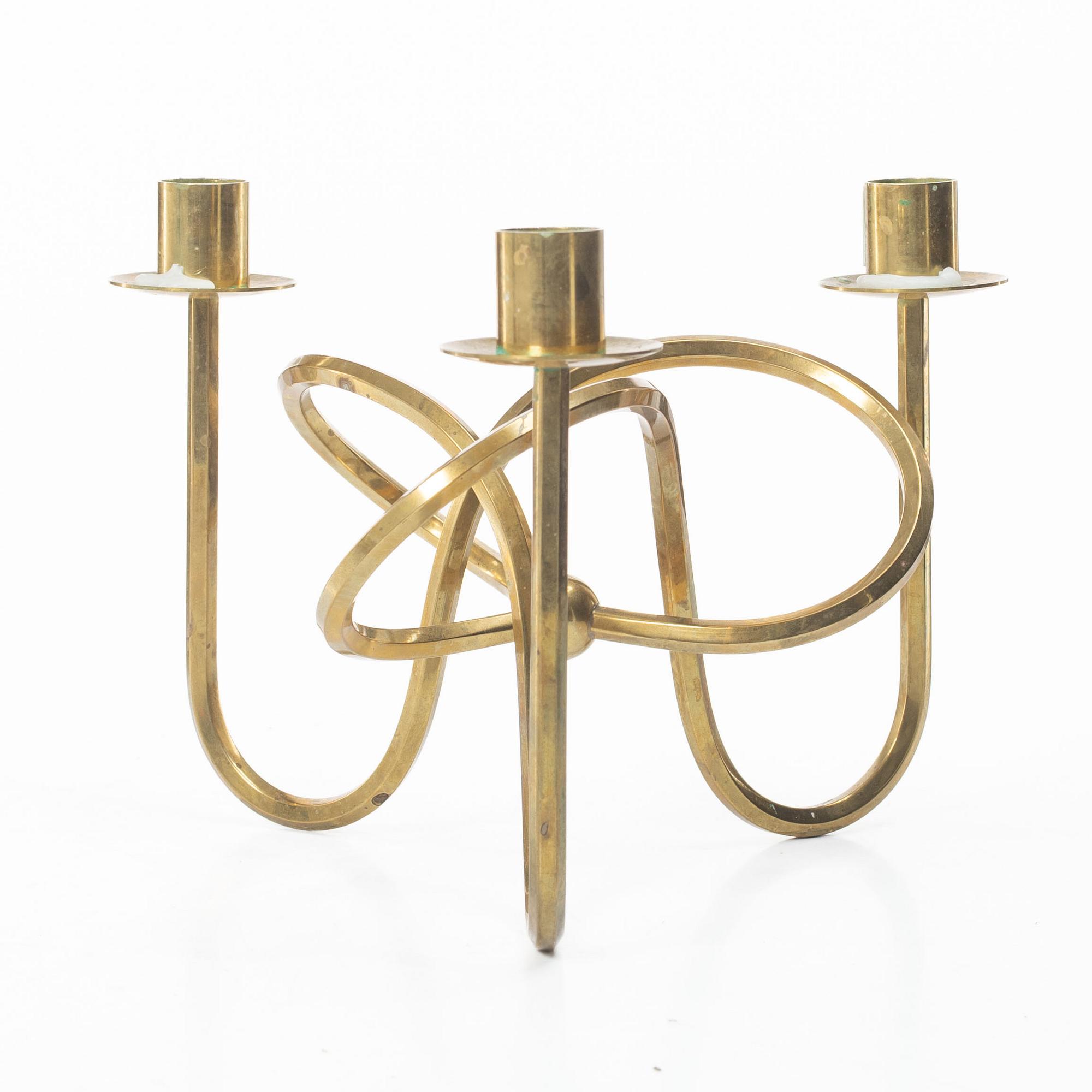 Josef Frank, Candlestick “Vänskapsknuten” Firma Svenskt Tenn.