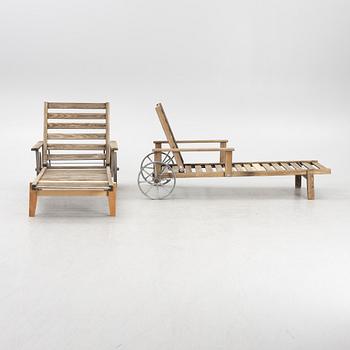 Elsa Stackelberg, a pair of sun loungers, Fri Form, Edsbruk, second half of the 20th Century.