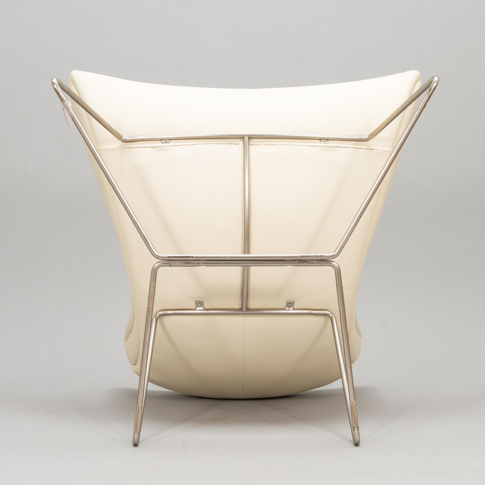 Henrik Pedersen, a leather covered 'Imola' lounge chair for BoConcept.