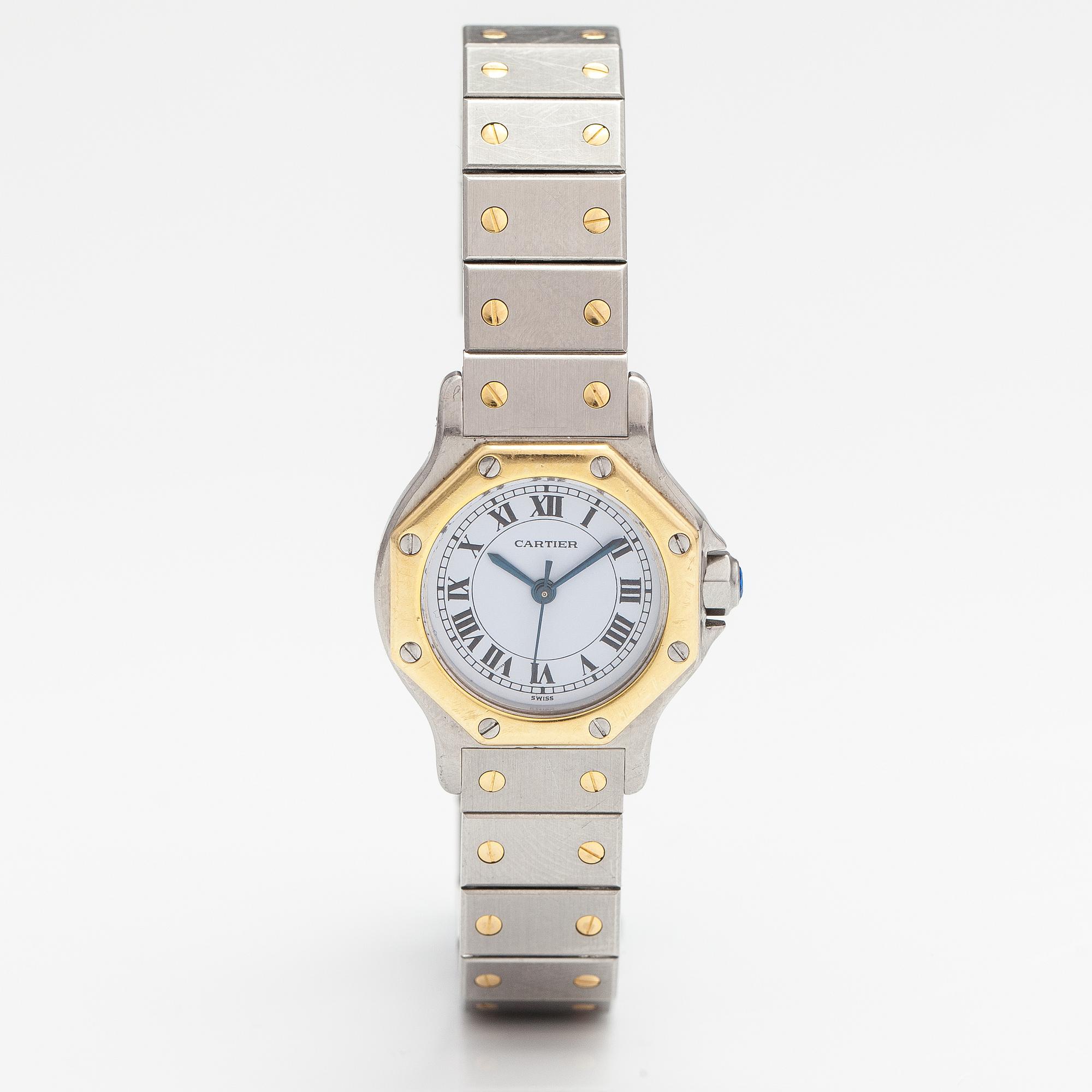 Cartier, Santos, wristwatch, 25 mm.