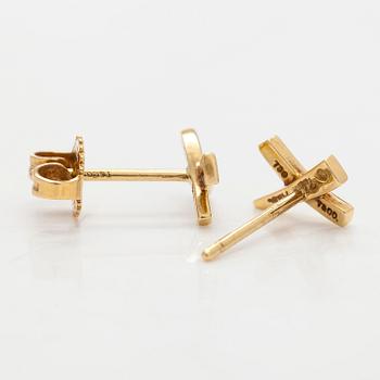 Tiffany & Co, Paloma Picasso, korvakorut, "X Kiss", 18K kultaa.