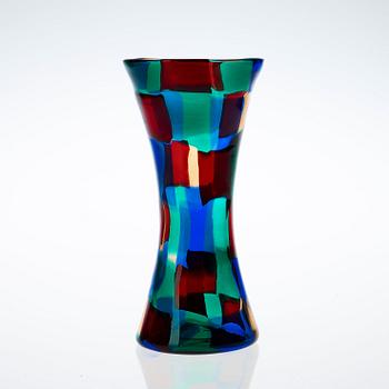 A Fulvio Bianconi 'Pezzato' glass vase, Venini, Italy 1950's.